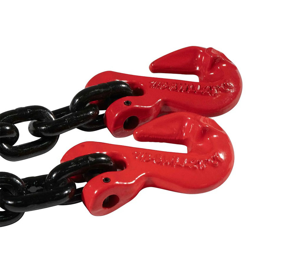 5/16"×10' G80 Black Transport Binder Chain with Clevis Grab Hooks V5349