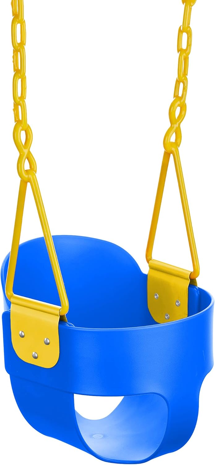 Blue Full Bucket Toddler Swing with Carabiners, Pack of 2 F793
