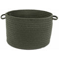 Dark Sage Braided Storage Basket N7386