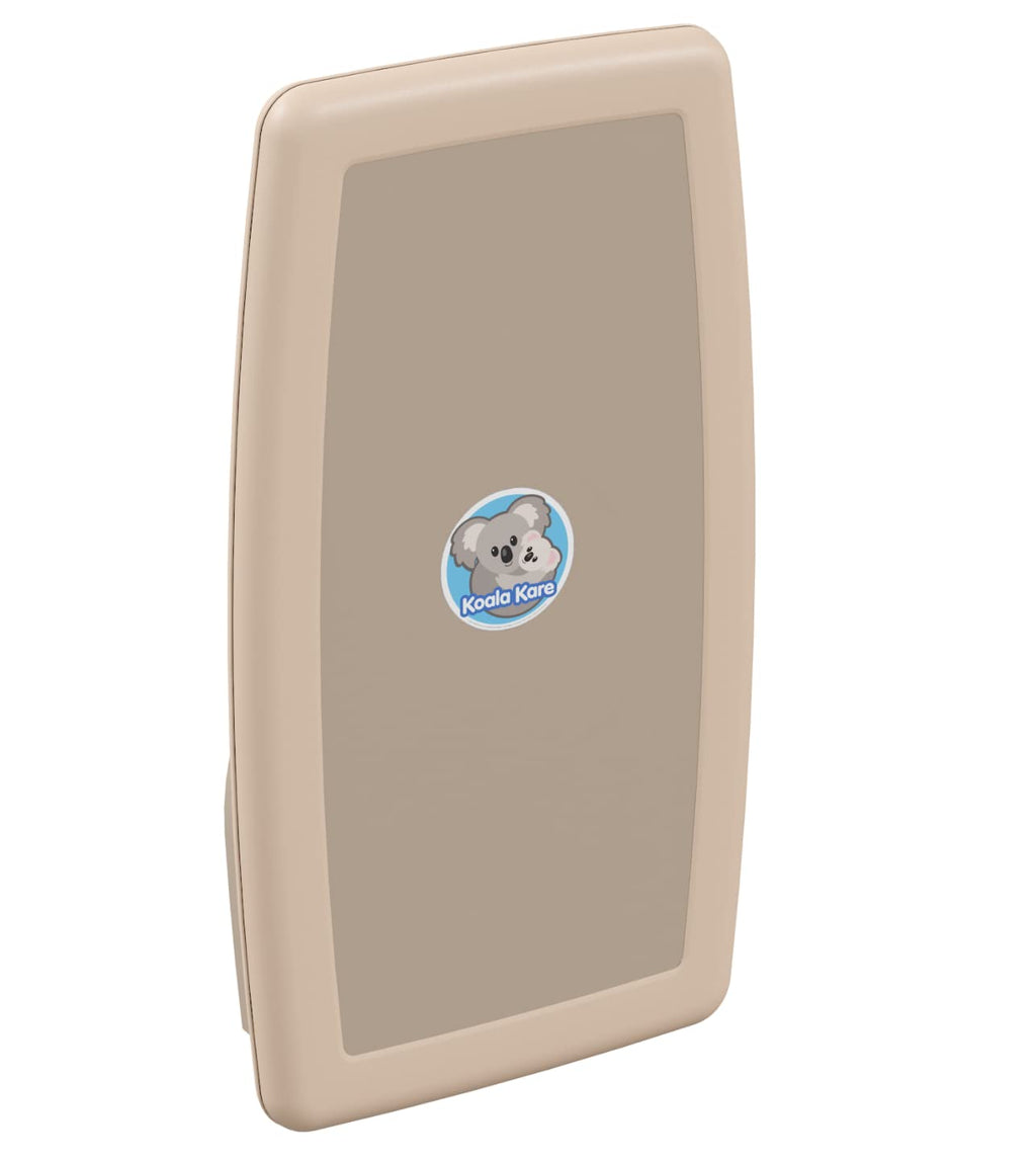 Beige Vertical Surface-Mounted Baby Changing Station-Table D787
