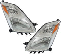 Headlight Set of 2 Clear Lens Halogen U52197