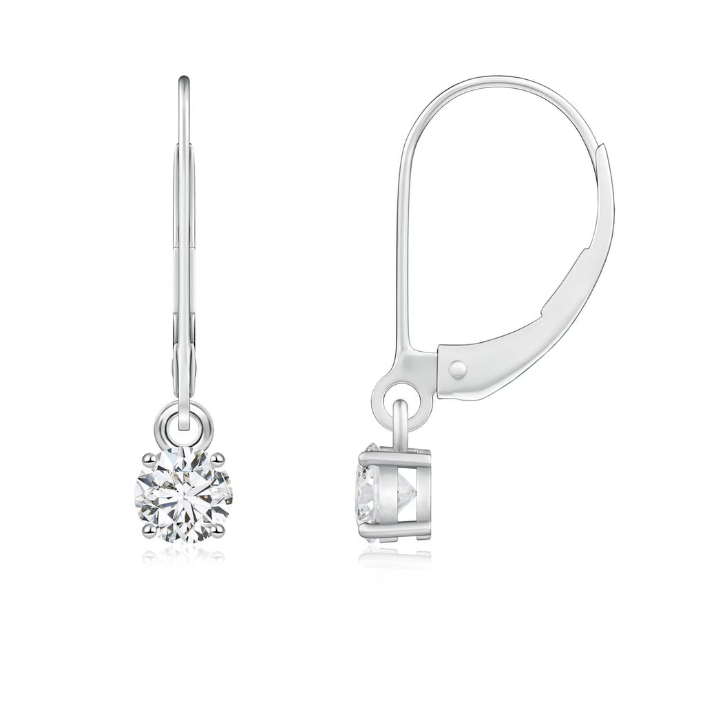 Diamond Drop Earrings in Platinum M242