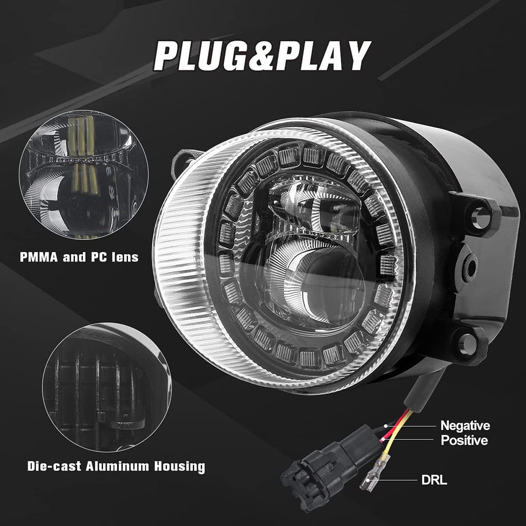 LED Fog Light with DRL, 2PCS Y74405