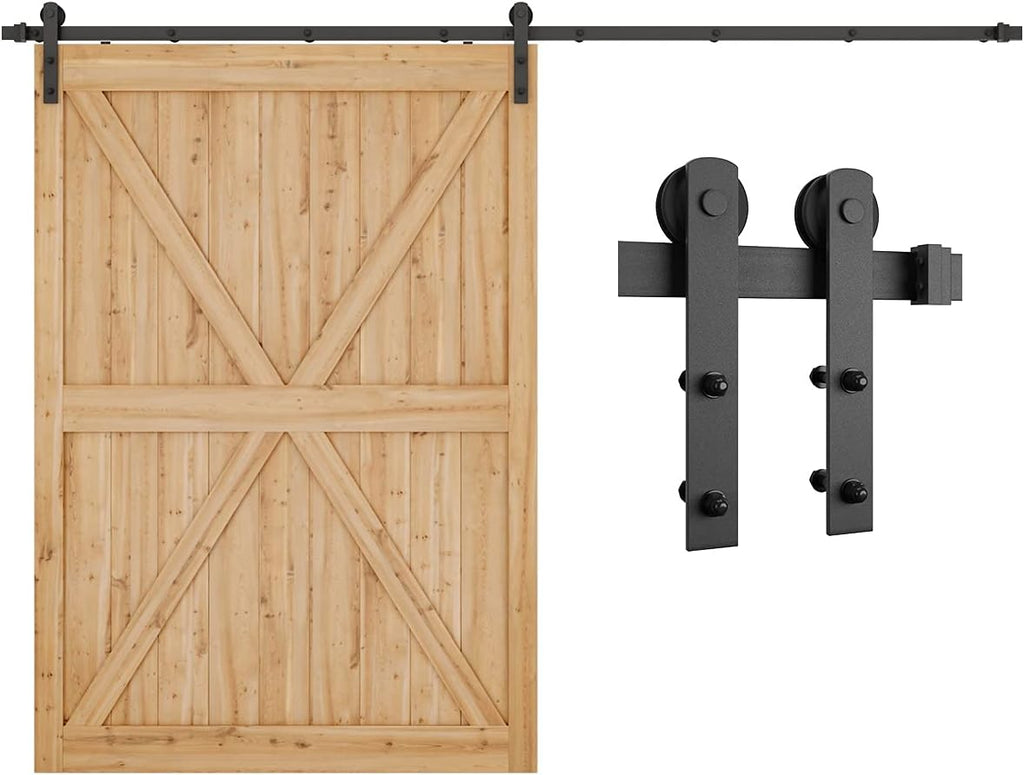 12ft Heavy Duty Sliding Barn Door Hardware Kit M226982