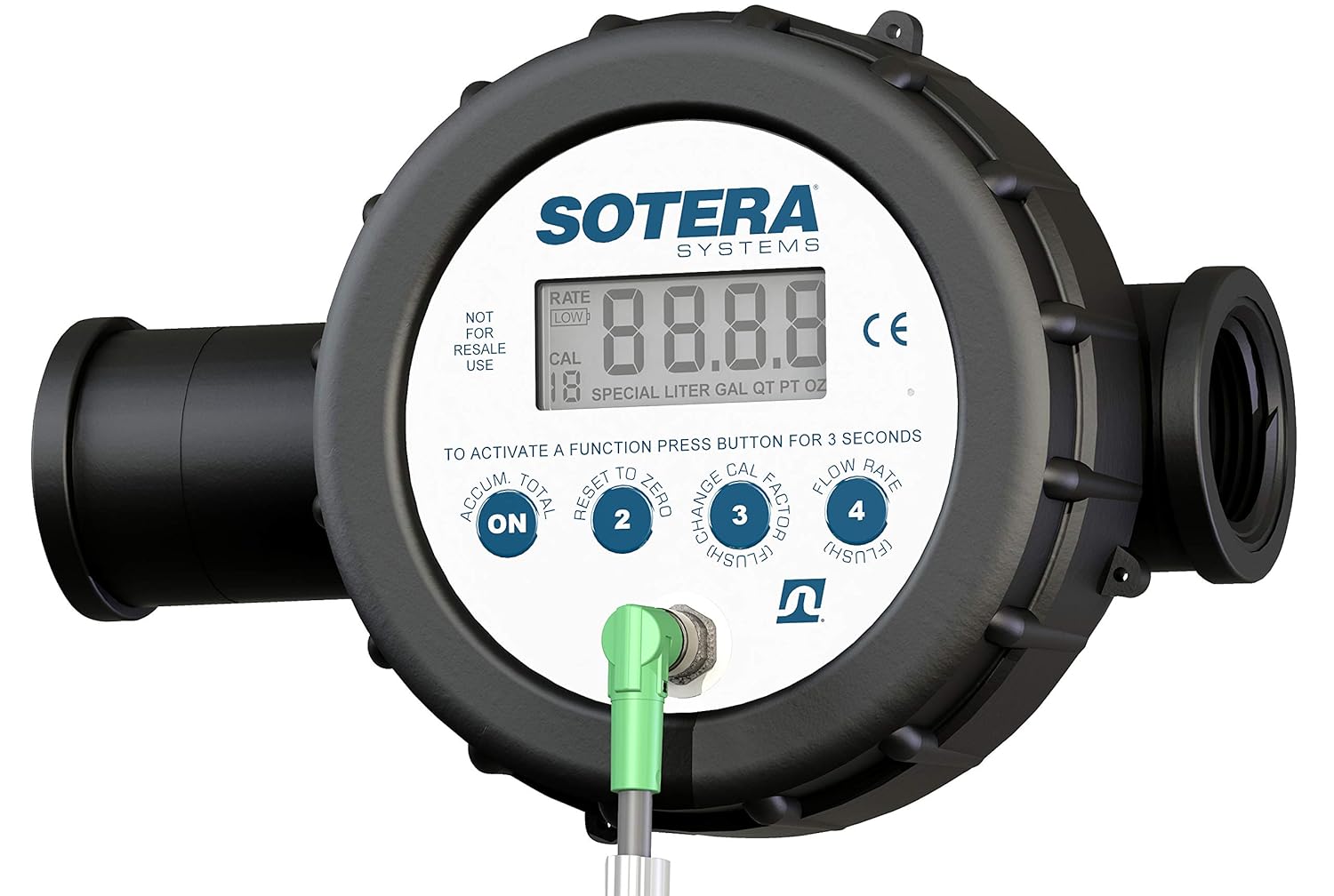 Digital Inline Nutating Disc Chemical Transfer Meter E1450