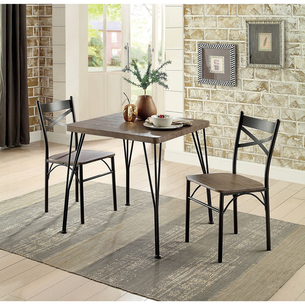 3-Piece Metal Compact Dining Set O80262