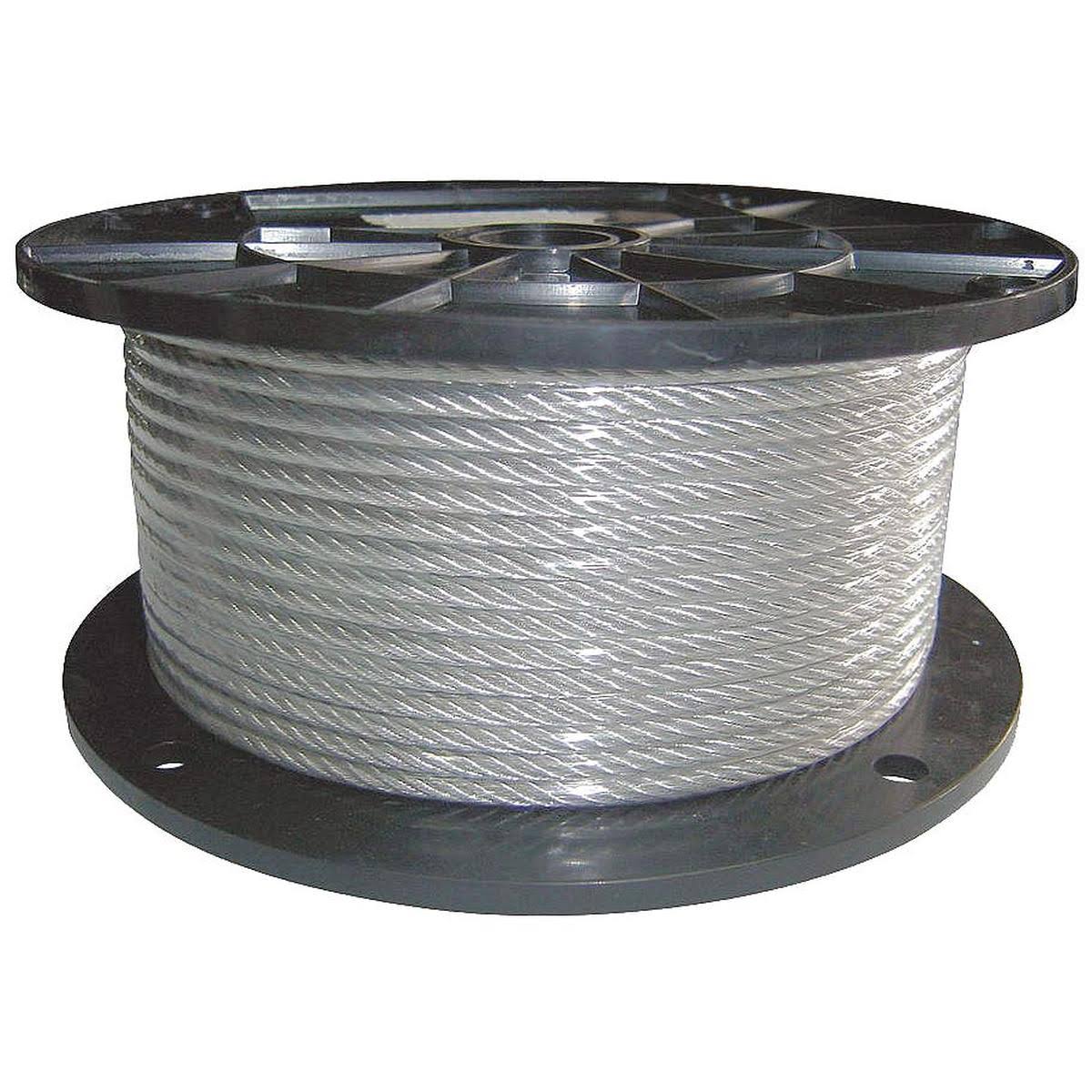 Cable 1/4 in Dia. 250 ft. 7 x 19 Vinyl C400