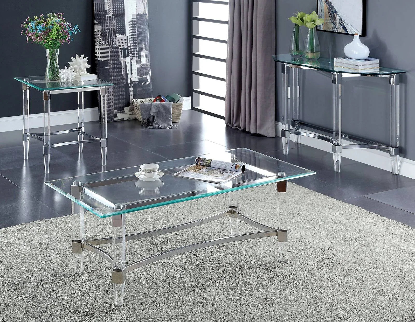 Chrome Coffee Table P131
