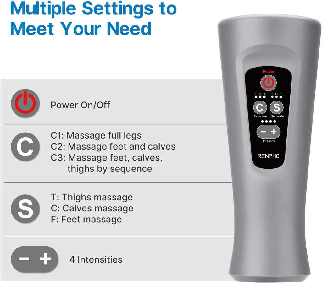 Leg Massager with 6 Modes 4 Intensities Y435378