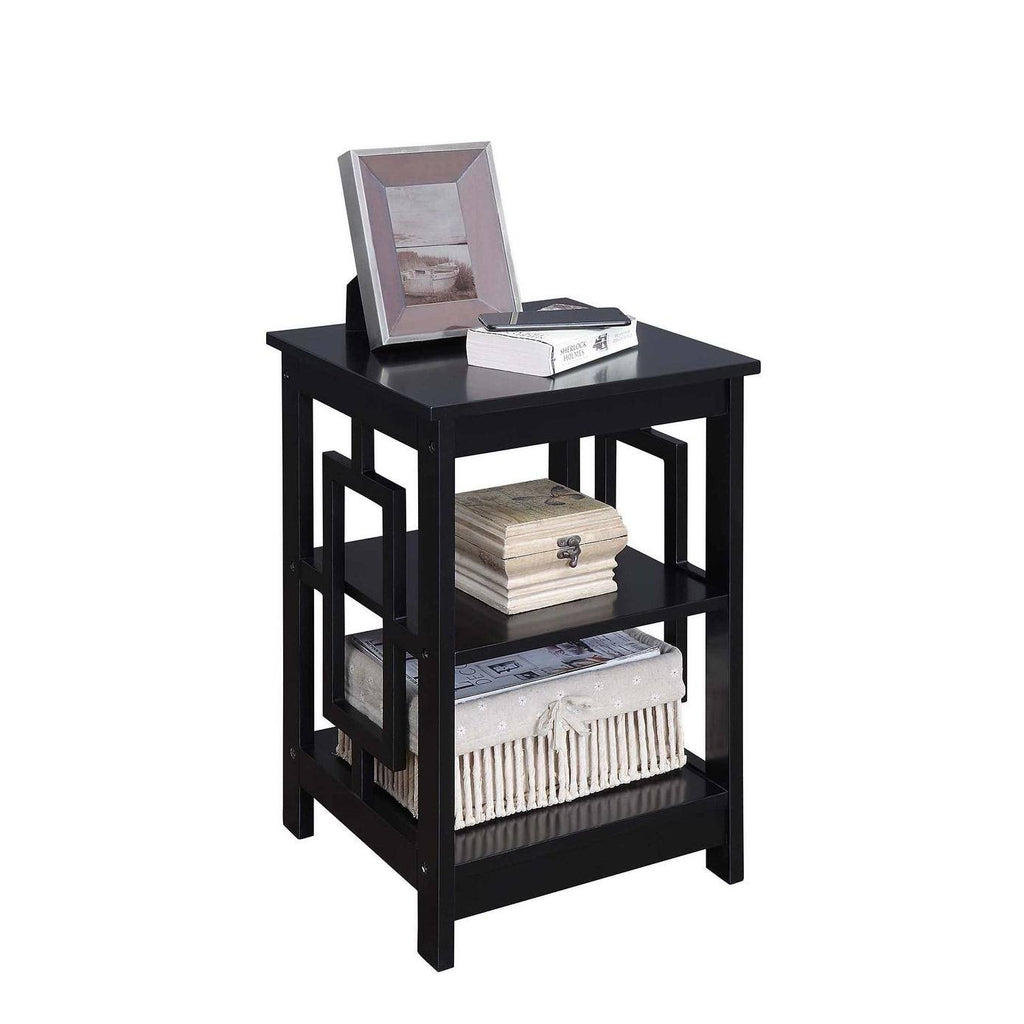 Black Square End Table O82286