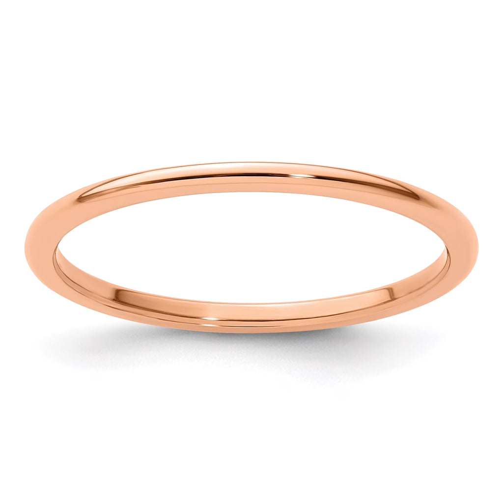 10K Rose Gold Stackable Band Ring J5692