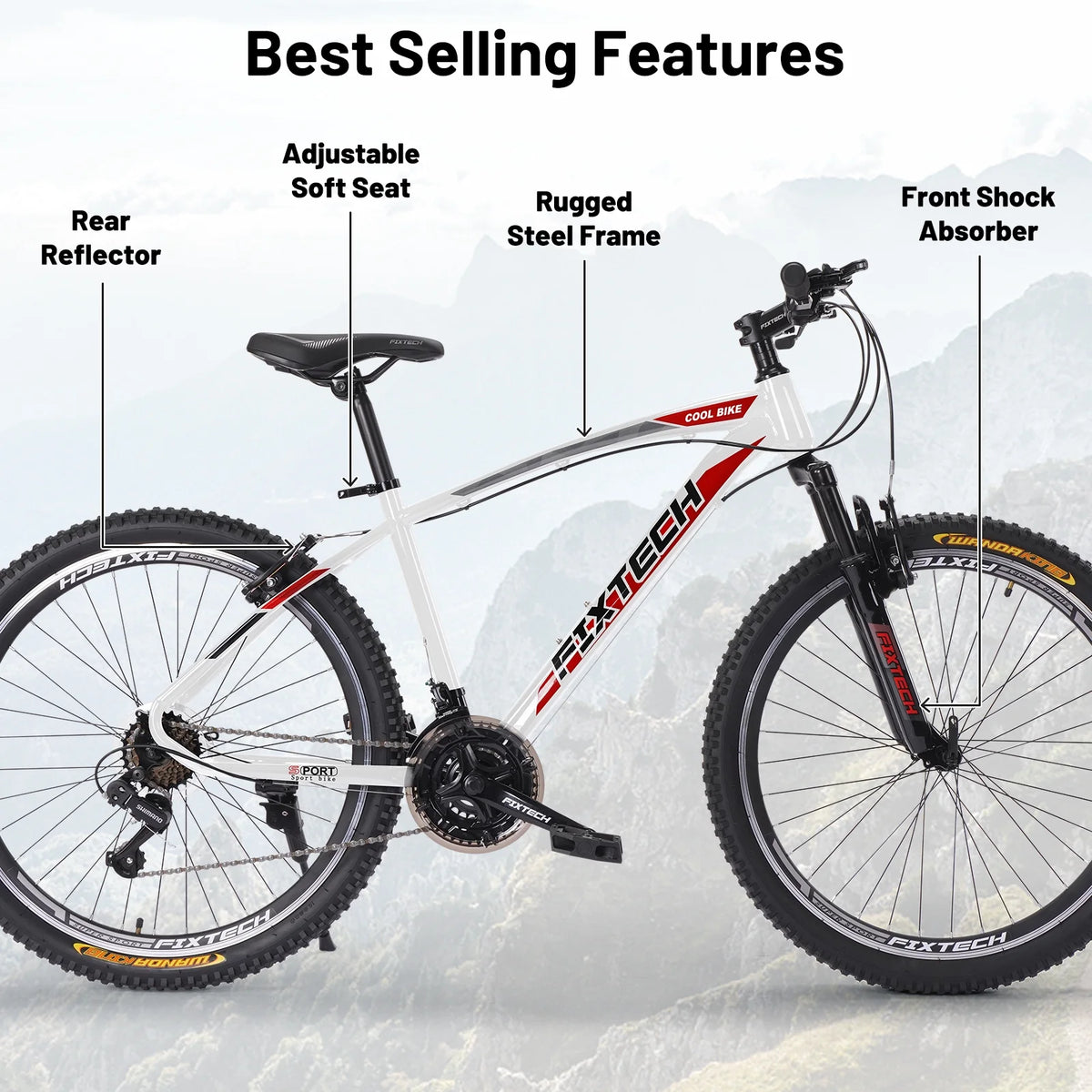 White 26'' Mountain Bike Z281