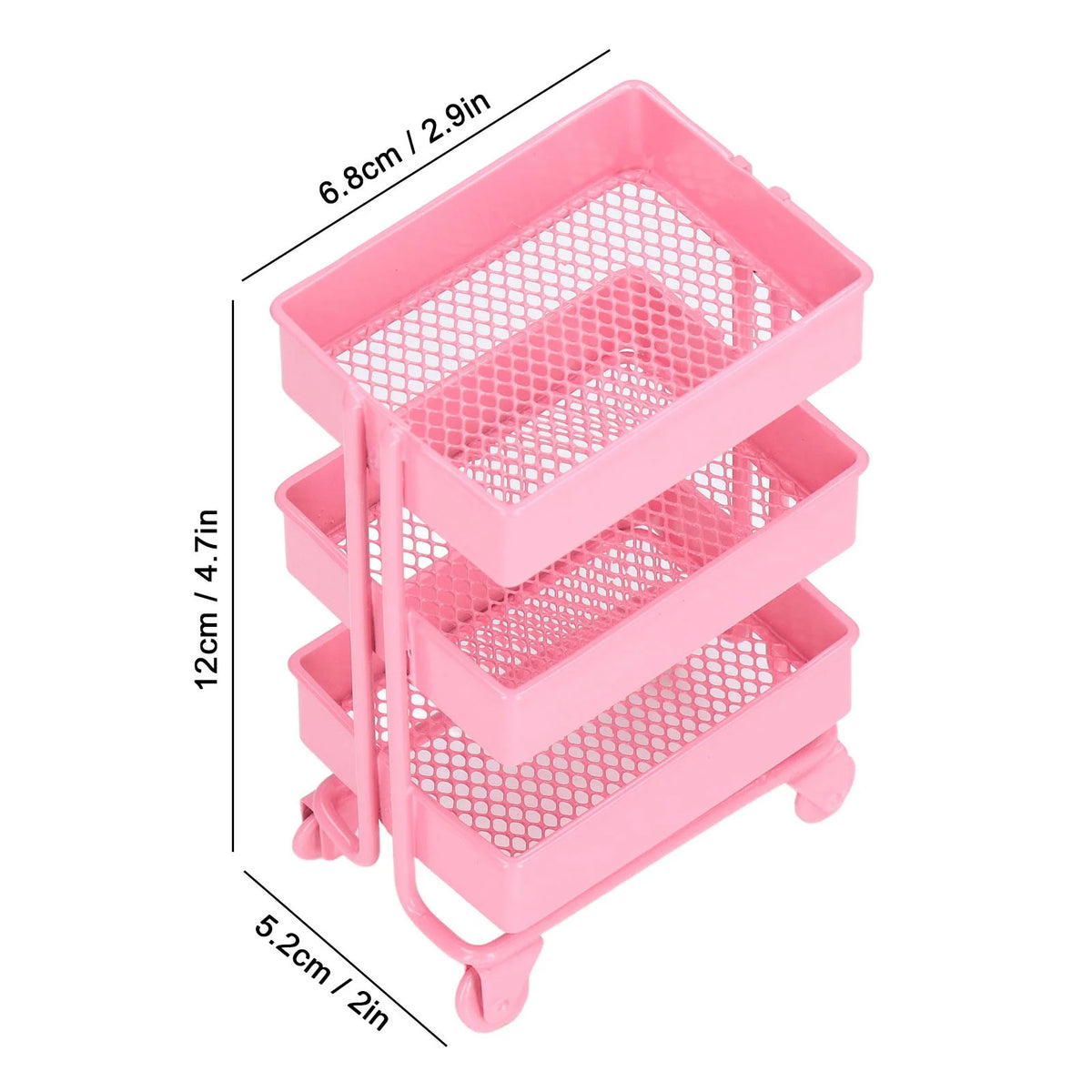 3 Tier Dollhouse Trolley Rack with Wheels Q195285