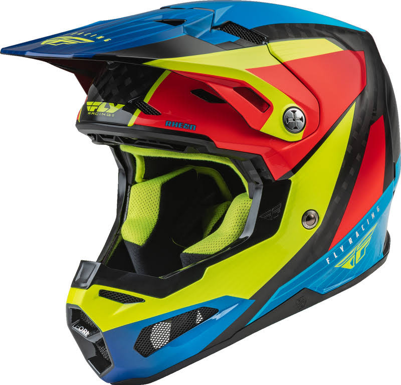 XX-Large Hi-vis/blue/red Carbon Helmet D378