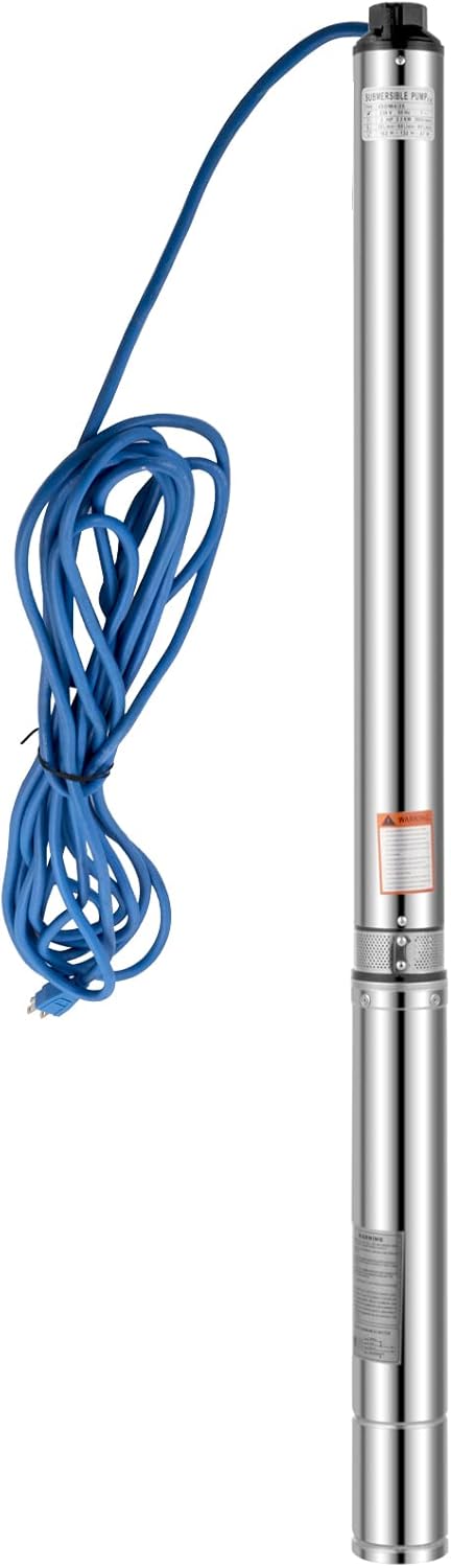 Stainless Steel Submersible Well Pump 3 HP 220V 42GPM H126632