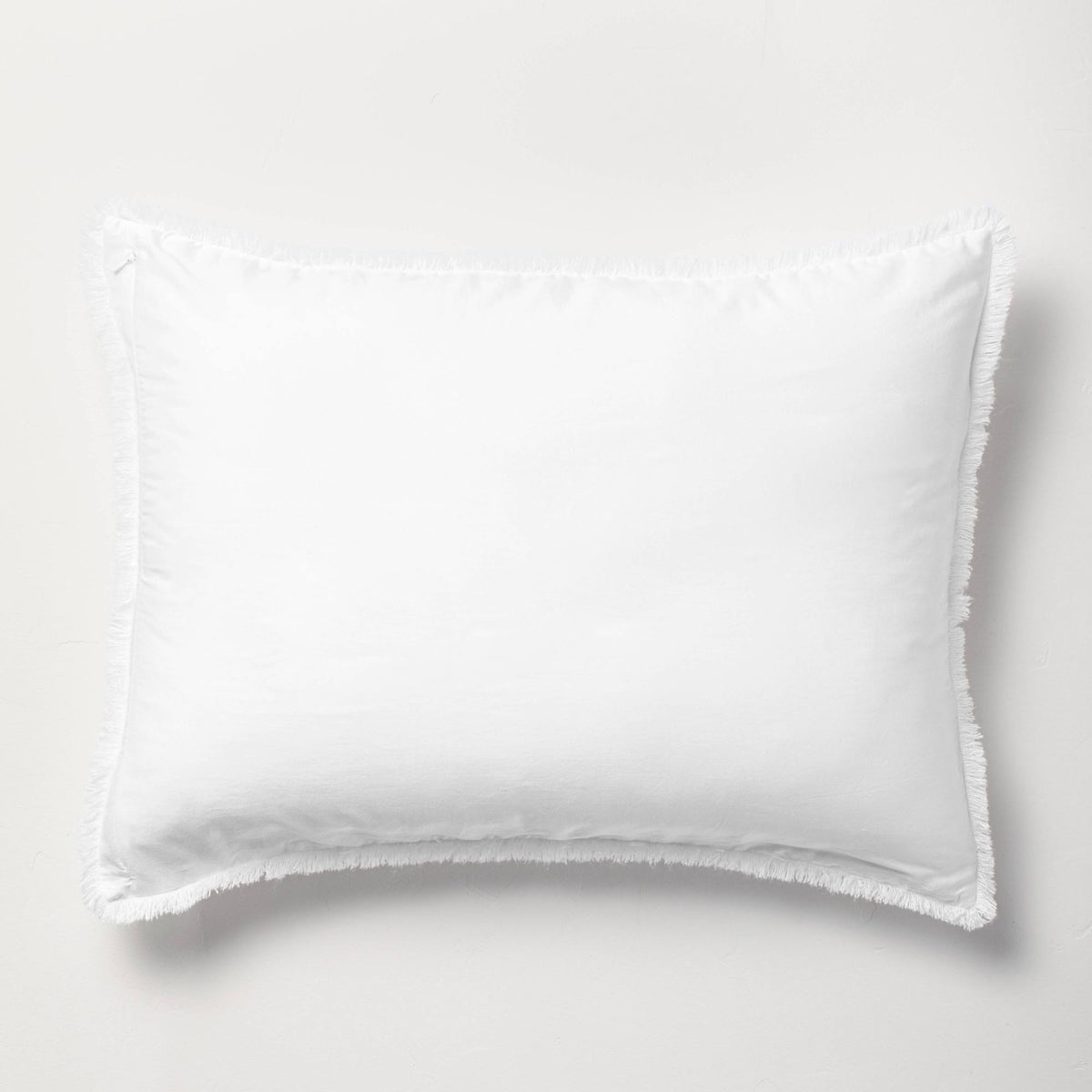 White Linen Blend Comforter & Sham Set D39274