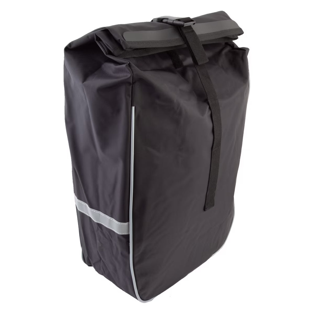 Waterproof Rear Bicycle Pannier Bag Black Reflective Y3184