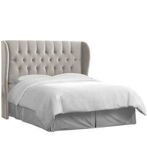 Brown Tufted Wingback Headboard California King I7025