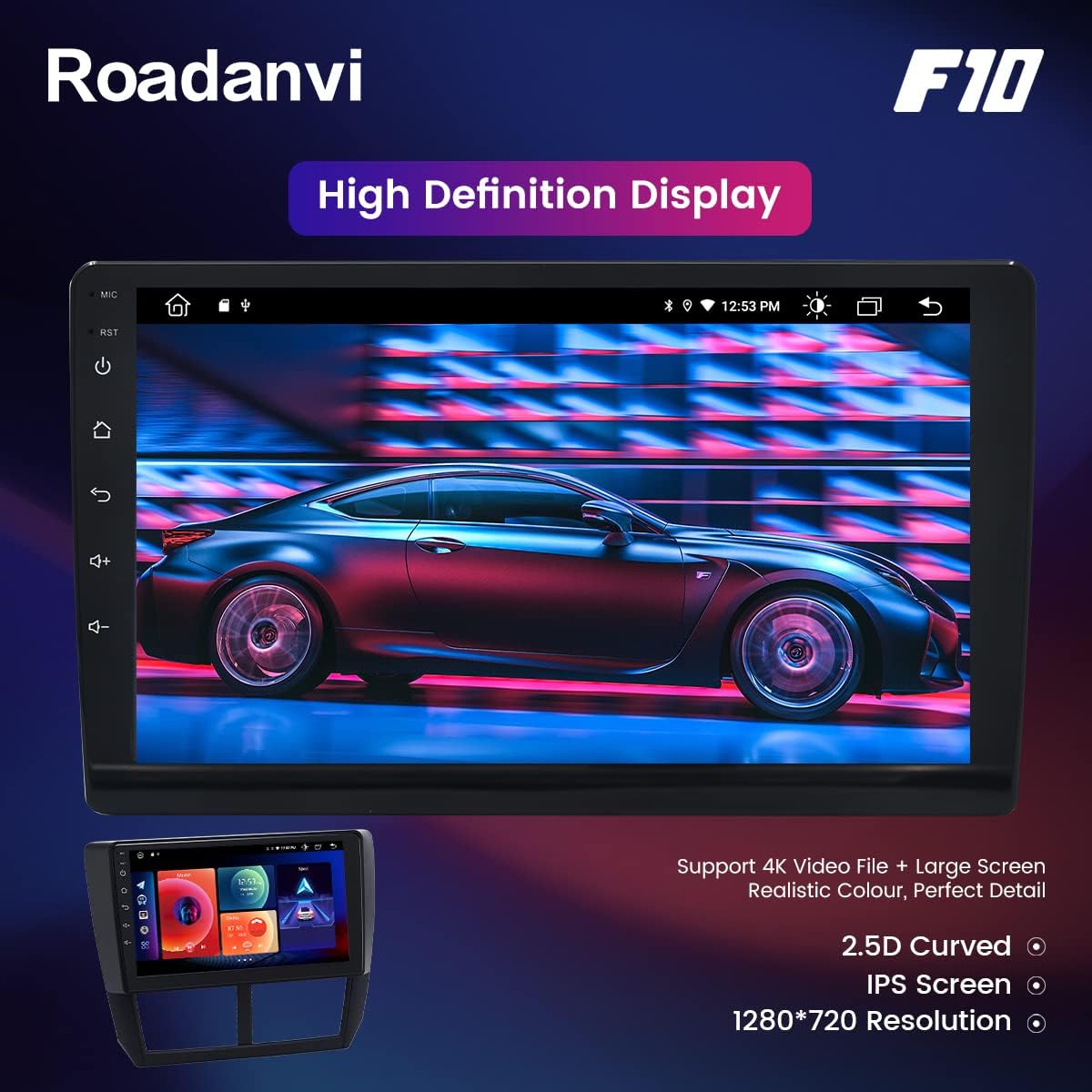Car Stereo Bluetooth Radio Touch Screen V207