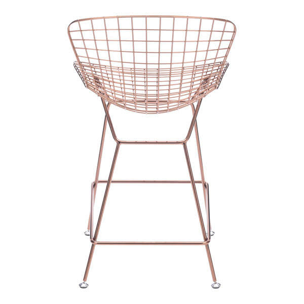 Rose Gold Wire Counter Chair Set of 2 N843