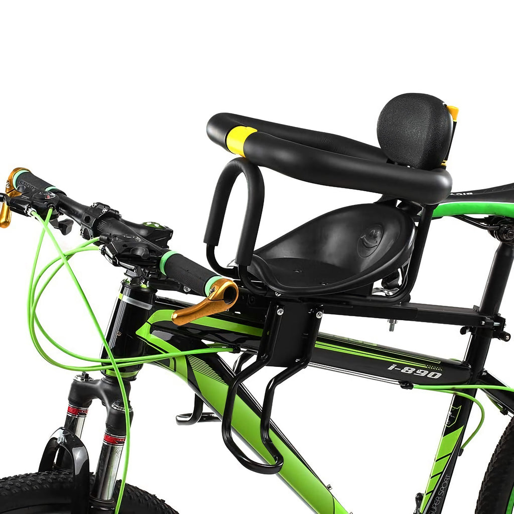 Children Safety Bicycle Seat Carrier with Back Rest, Foot Pedals P2317