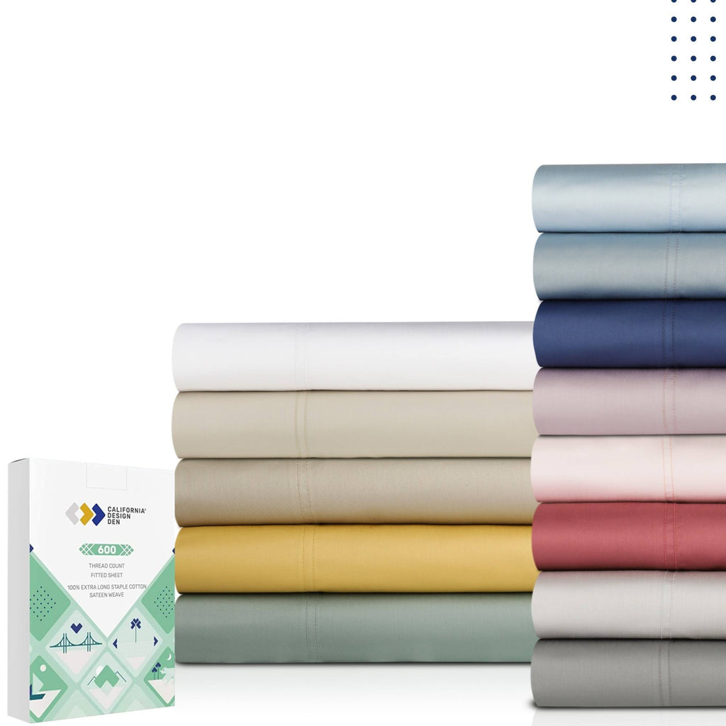 Queen Fitted Sheet, 100% Cotton Sateen X963579