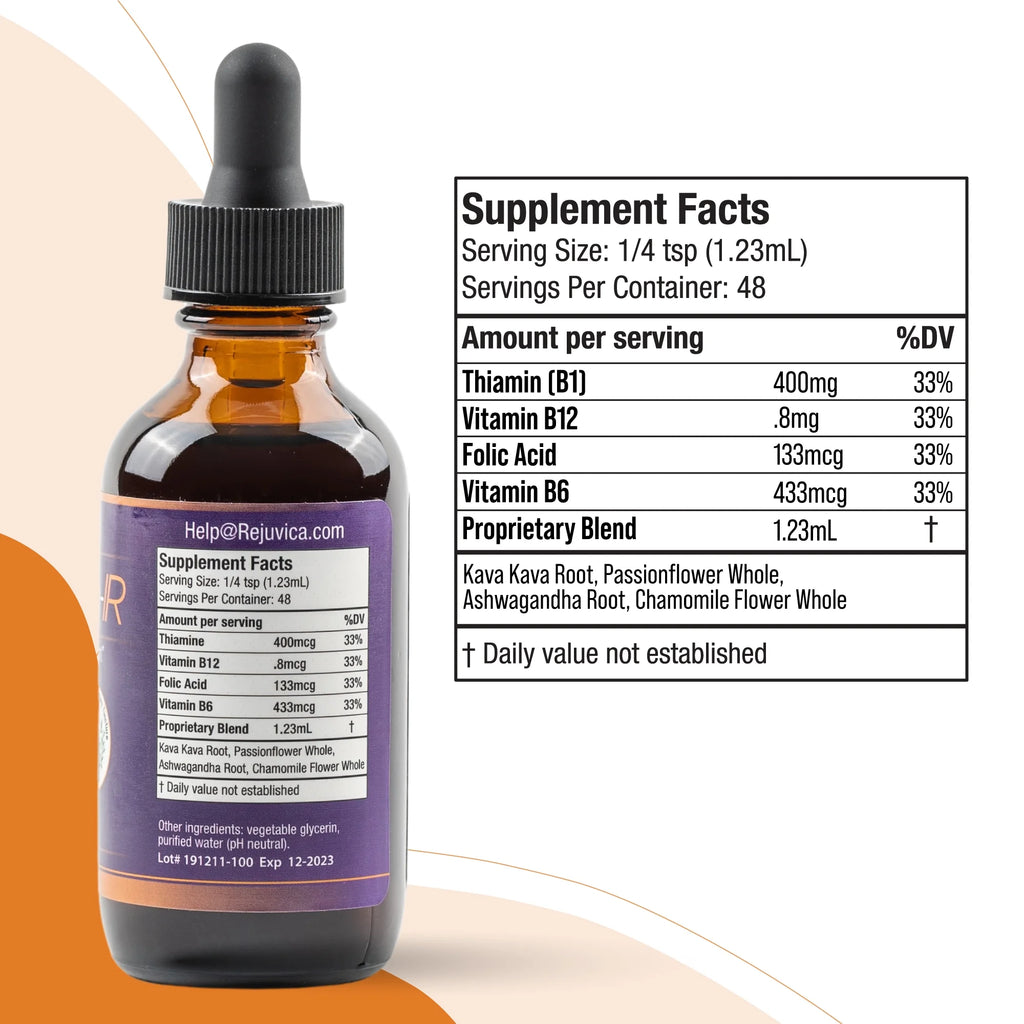 Liquid Calming Remedy with Kava Kava, Ashwagandha, Passionflower, B-Vitamins H133480