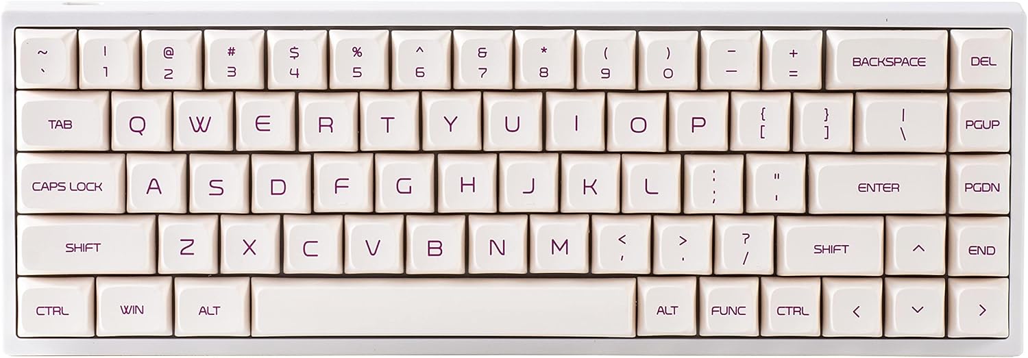 Hot Swappable Mechanical Keyboard 68-Key with Translucent ABS Keyboard Case, RGB Backlit J149325