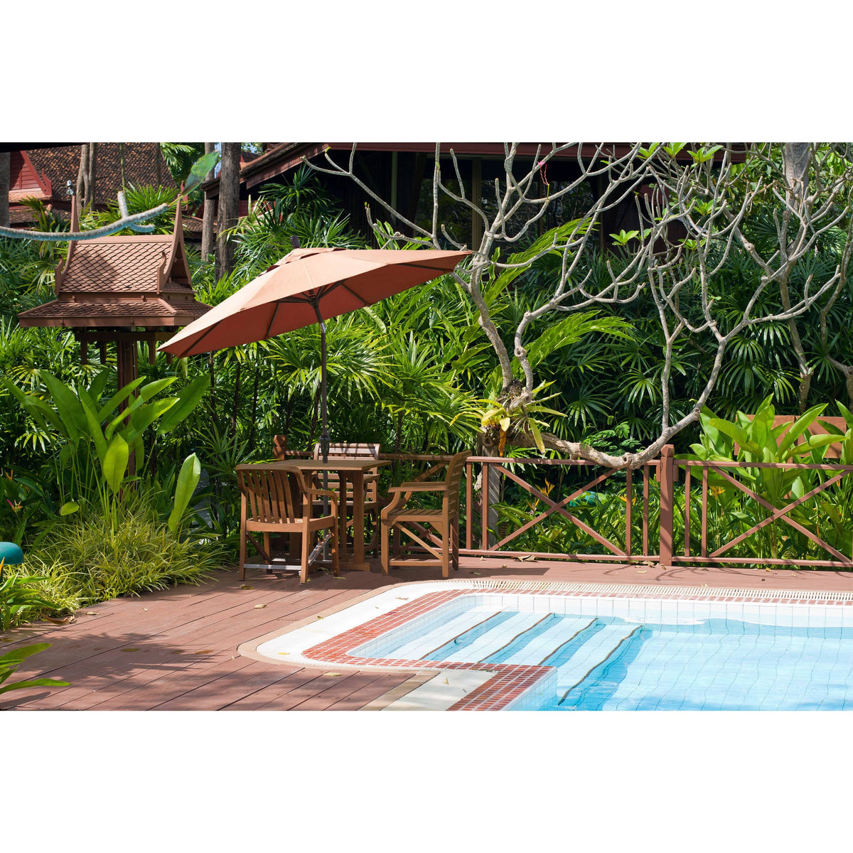 Purple 11 ft. Aluminum Patio Umbrella R599989