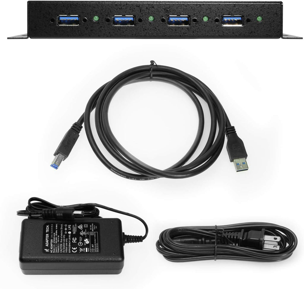 4-Port Industrial Hub Metal Case Pack of 2 G242