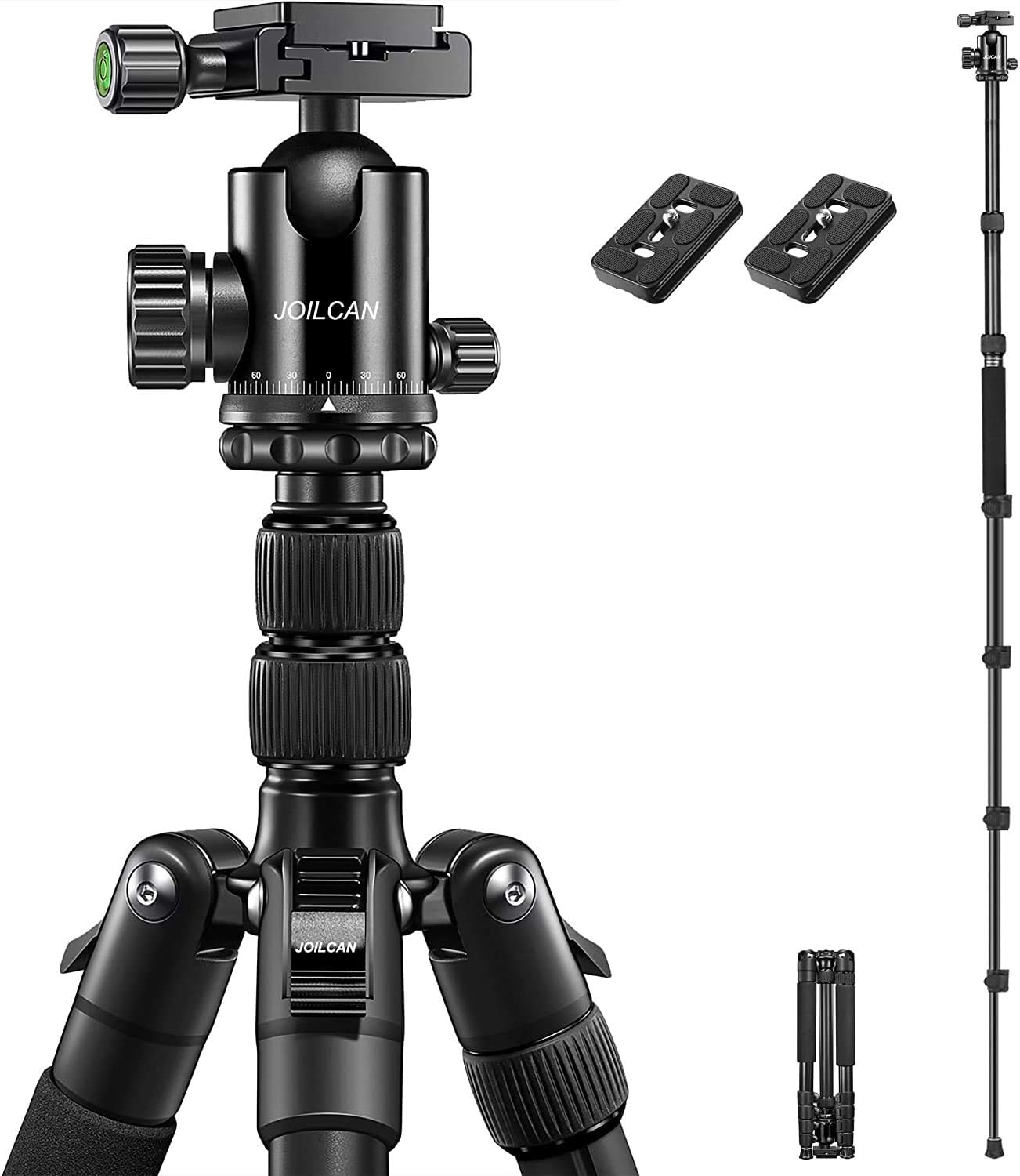 Orange Pack of 2 Aluminum Camera Tripod A779