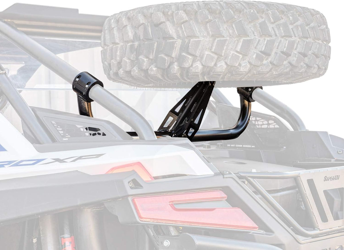 Satin Black Spare Tire Carrier Y736