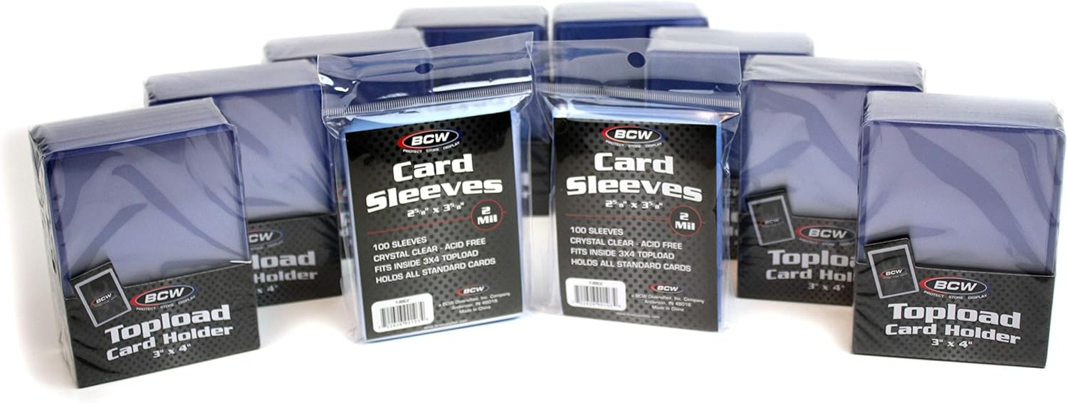 200-Count Card Toploaders and Card Sleeves A13463