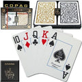 Black and Gold Poker Size Jumbo Index Plastic Playing Card Set X52808
