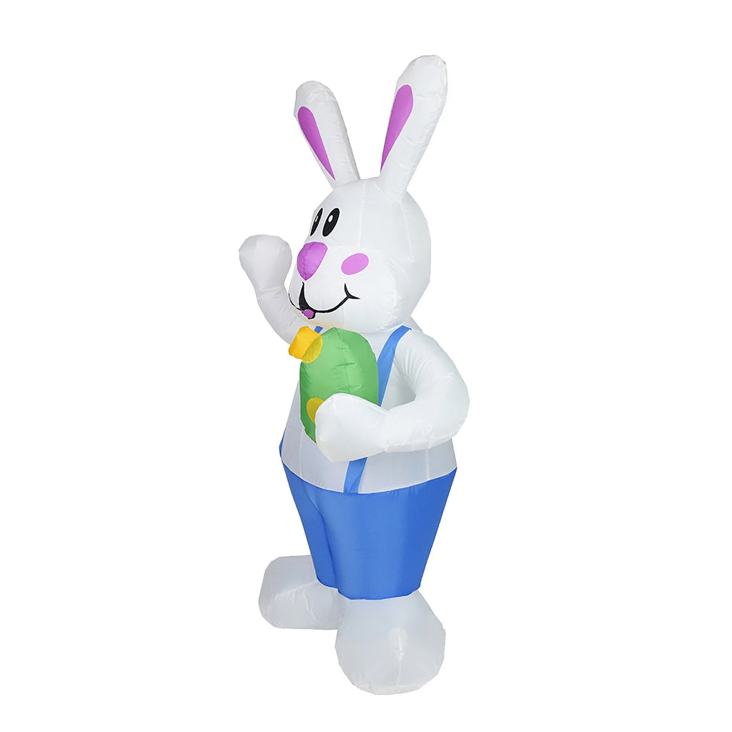 Outdoor Soft Christmas Lights Easter Inflatable Standing Bunny Glowing Holiday Decoration Led Christmas Star E8638