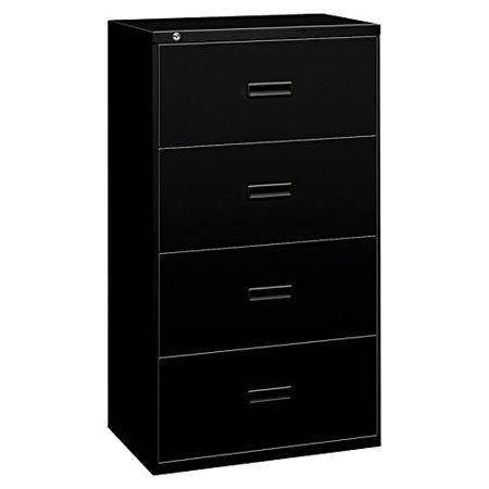 Four-Drawer Lateral File Cabinet, Black C969663