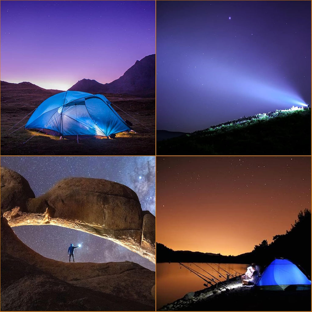 Rechargeable Flashlight 11000 Lumen with 4 x CREE XHP50.2 LEDs C140