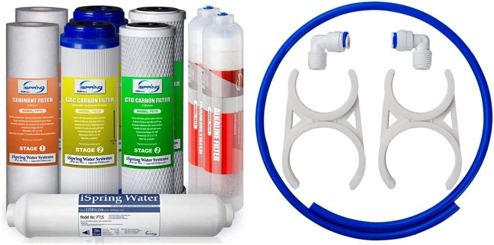 1-Year Reverse Osmosis Water Filter Replacement Cartridge Pack Set J583