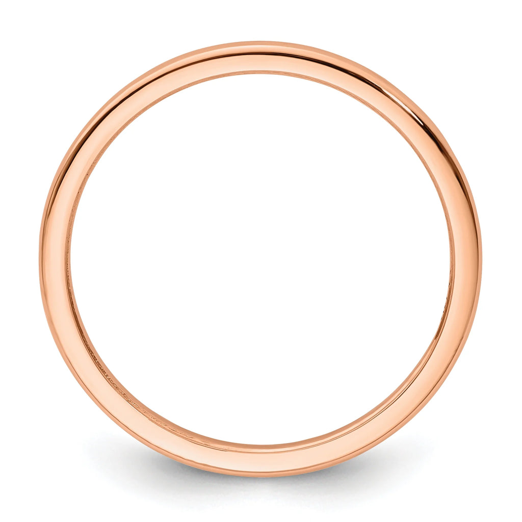10K Rose Gold Stackable Band Ring J5692