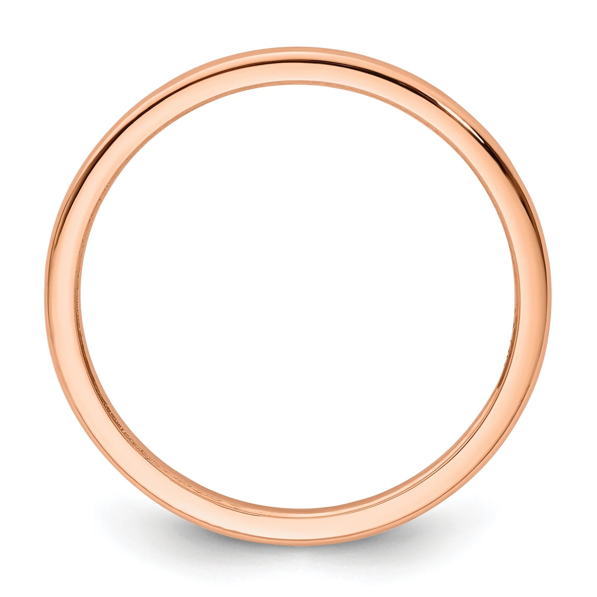 10K Rose Gold Stackable Band Ring J5692