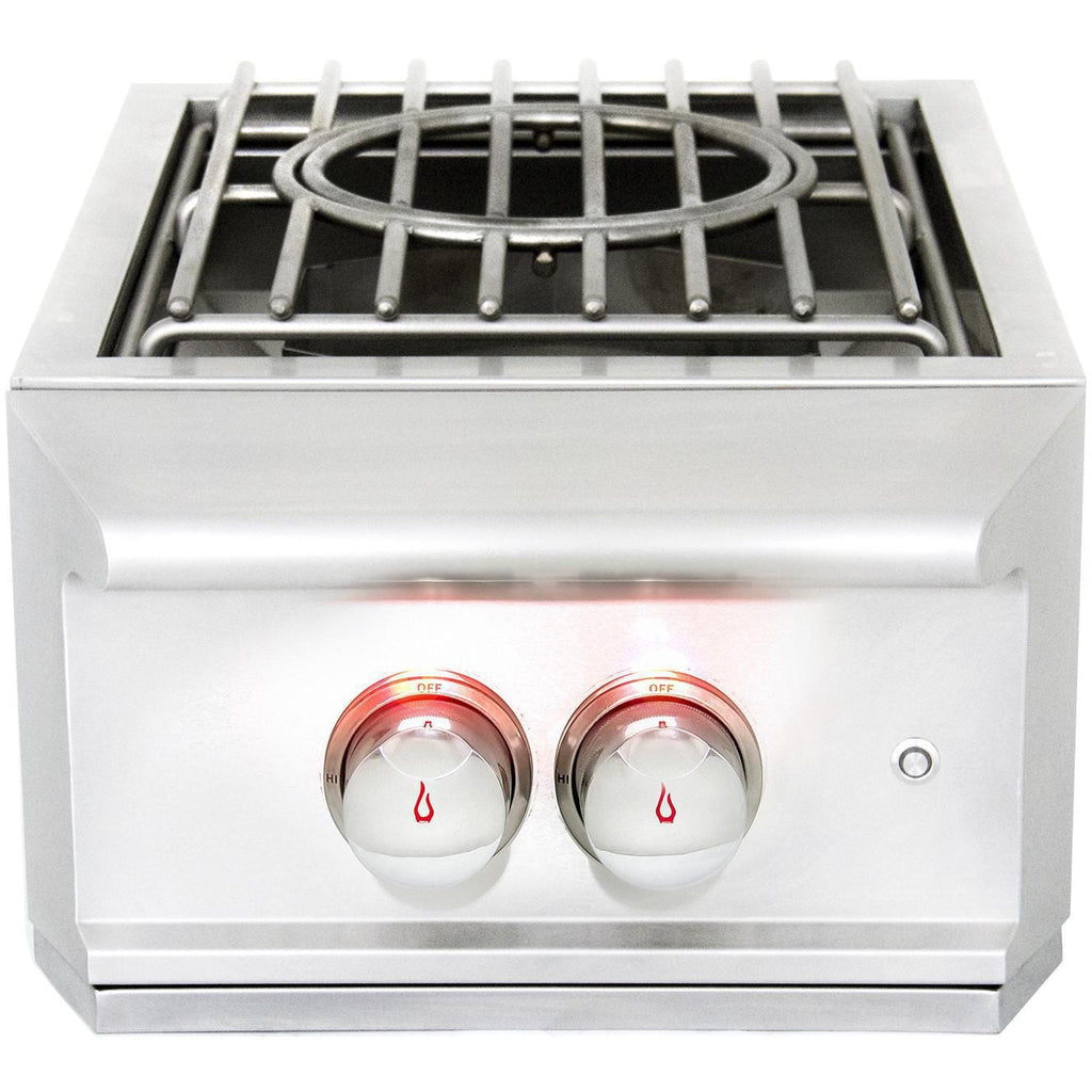 Built-In Liquid Propane Power Burner With Wok Ring, Stainless Steel Lid J246