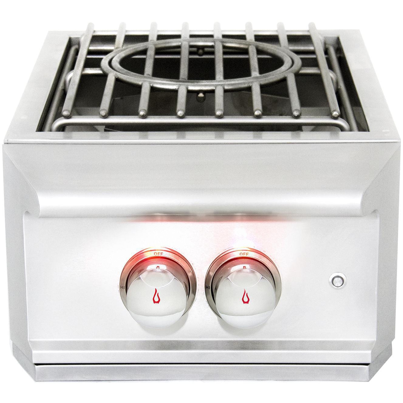 Built-In Liquid Propane Power Burner With Wok Ring, Stainless Steel Lid J246