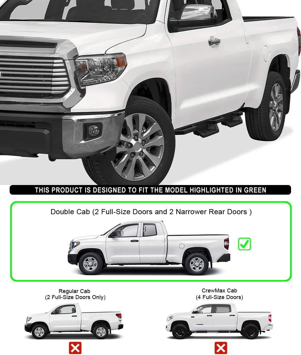 Drop Steps Running Boards Rocker Slider for Toyota Tundra Double Cab H860