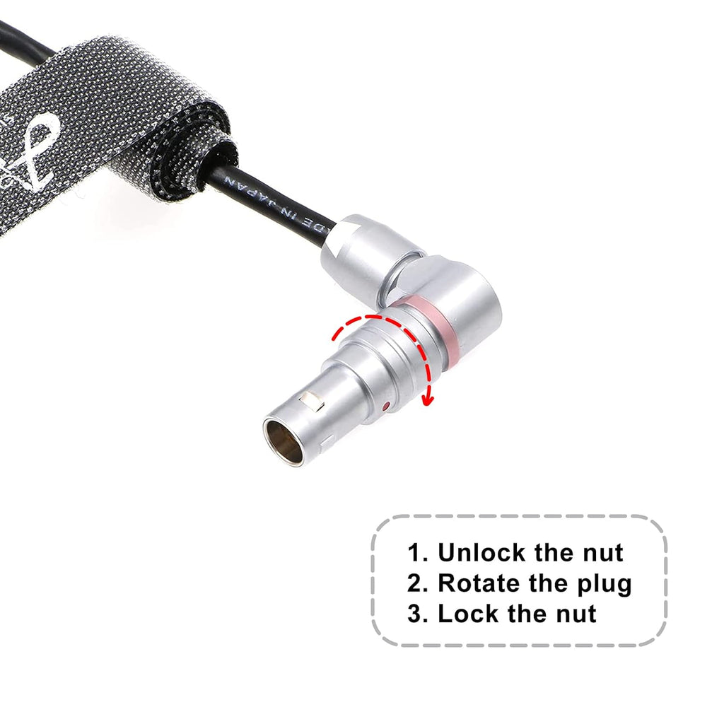 Tentacle Sync 3.5mm TRS to EXT 9 Pin Male Rotatable L-Shaped Timecode Cable N993042