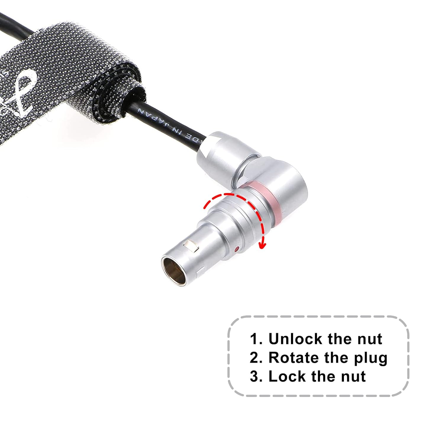 Tentacle Sync 3.5mm TRS to EXT 9 Pin Male Rotatable L-Shaped Timecode Cable N993042