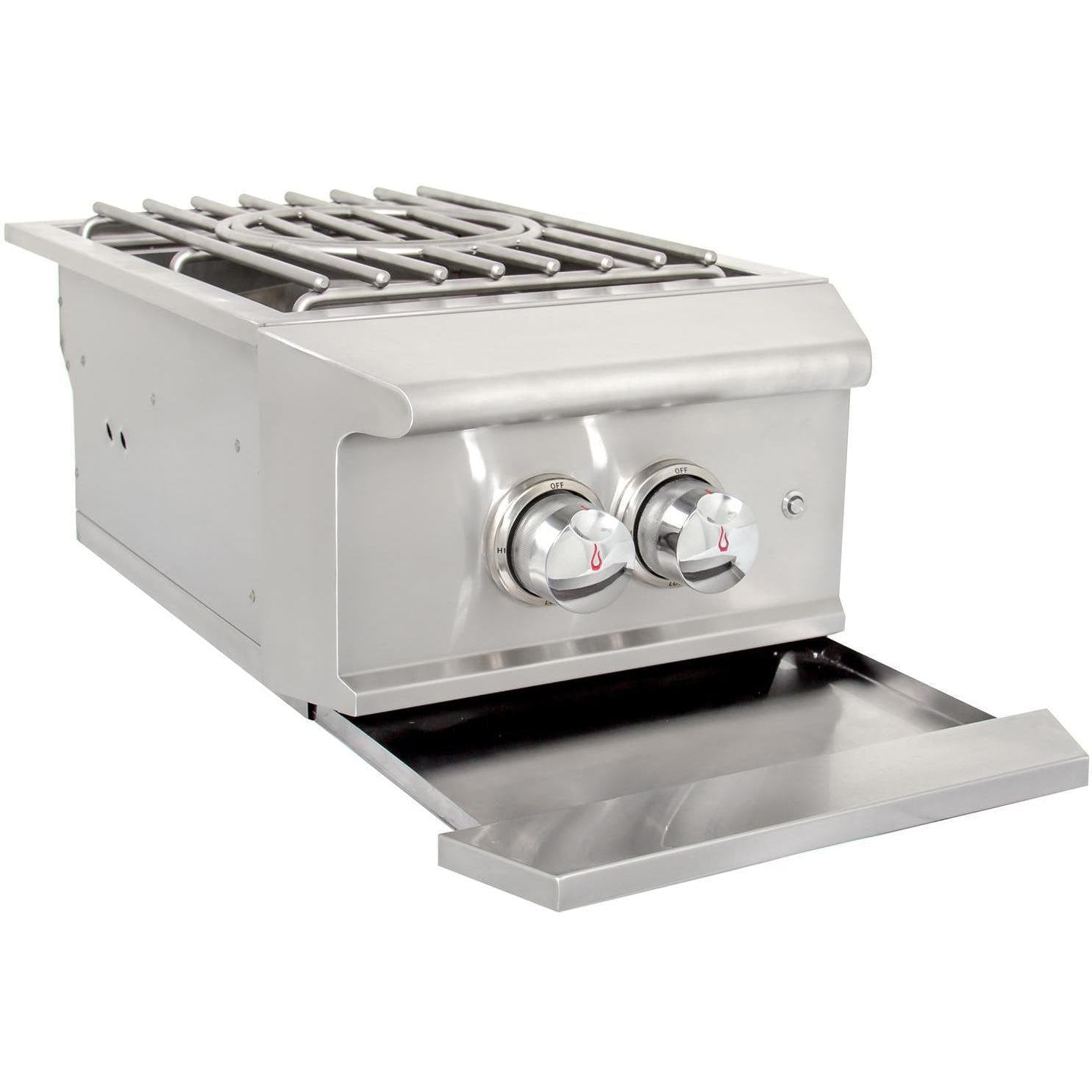 Built-In Liquid Propane Power Burner With Wok Ring, Stainless Steel Lid J246
