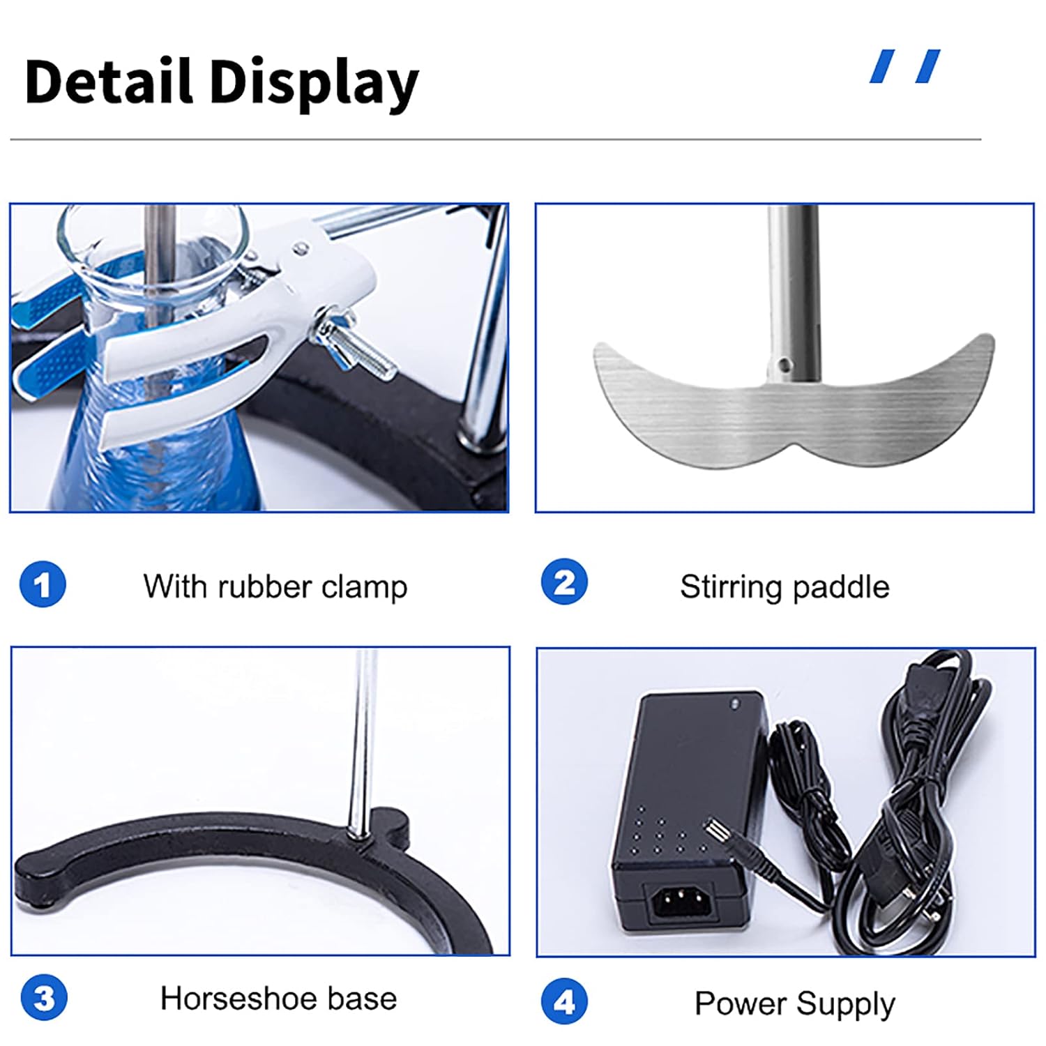 Electric Overhead Stirrer, Digital Lab Mixer Stirrer, Max. 40L, 100~2000RPM, 120W P3249