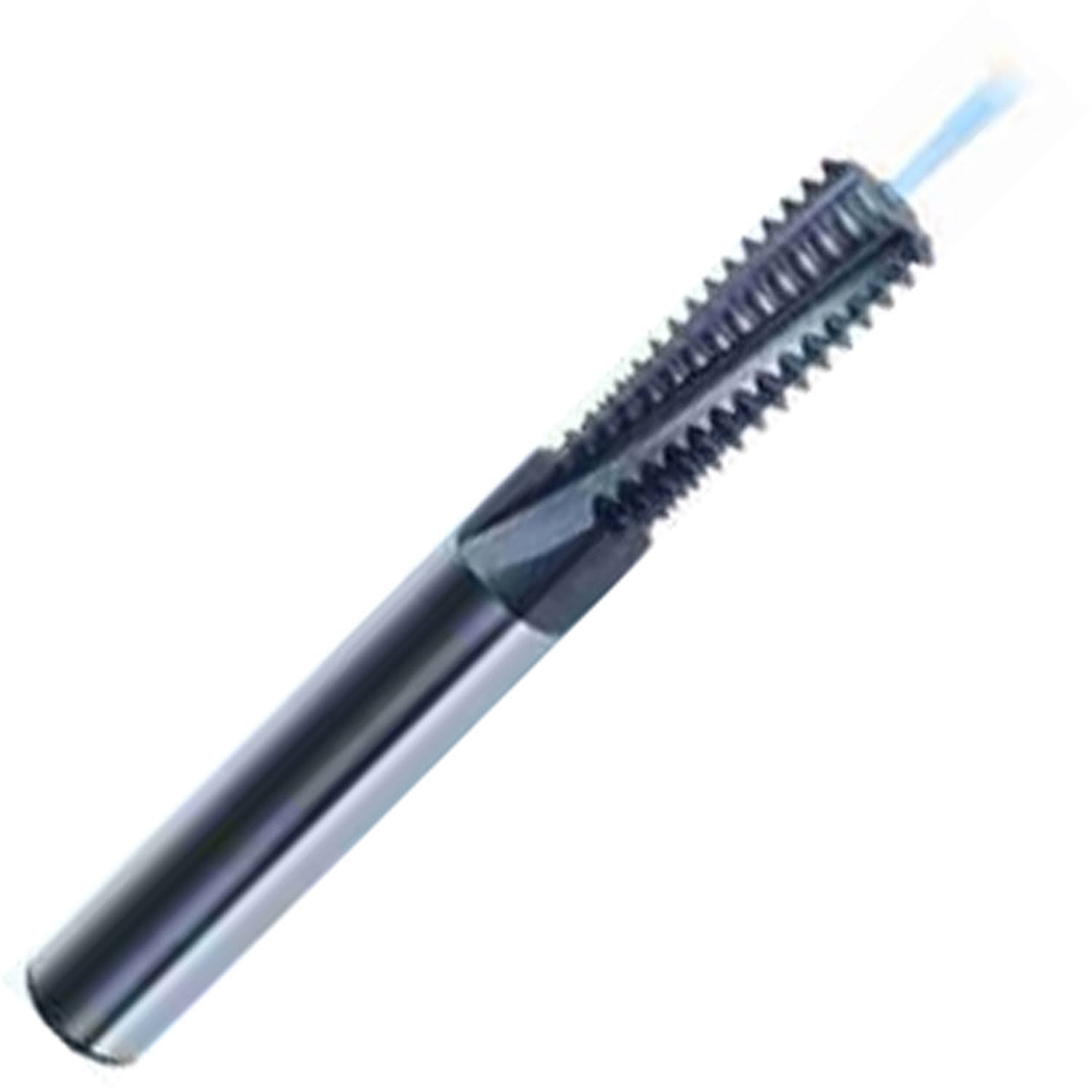 M16 x 2.00 Carbide Thread Mill, 4 Flutes, TiCN Coated, Coolant Through H491739