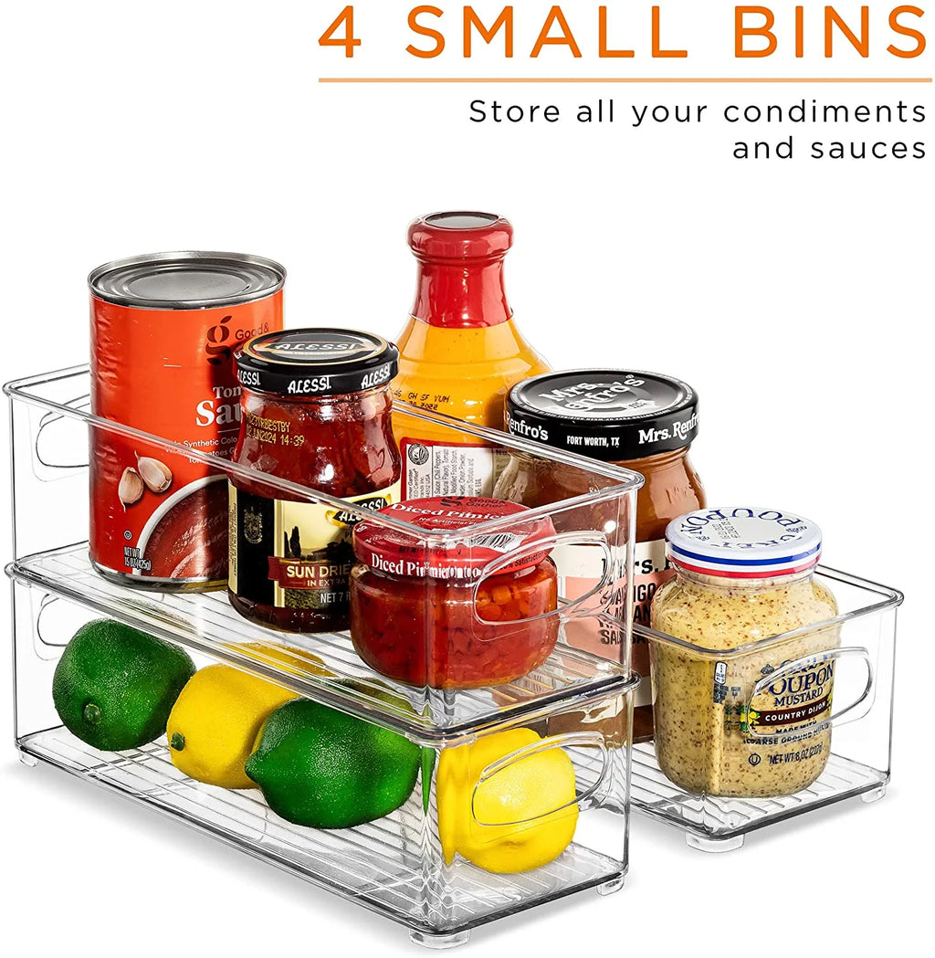 Set of 10 Kitchen Pantry Storage Bins X6770