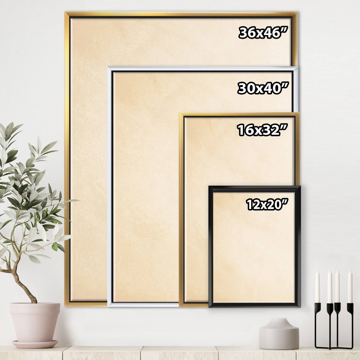 Grey Blue Framed Canvas G211282